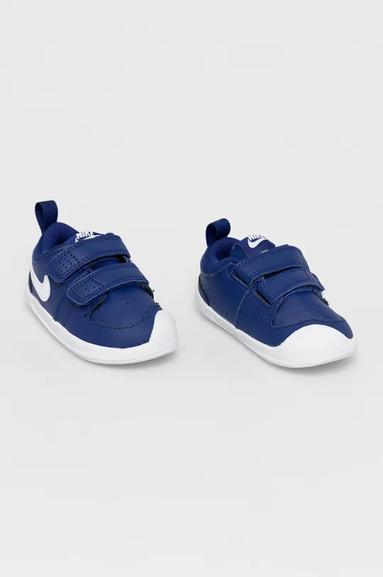 Nike Kids - Детские кожаные кроссовки Pico 5 тёмно-синий