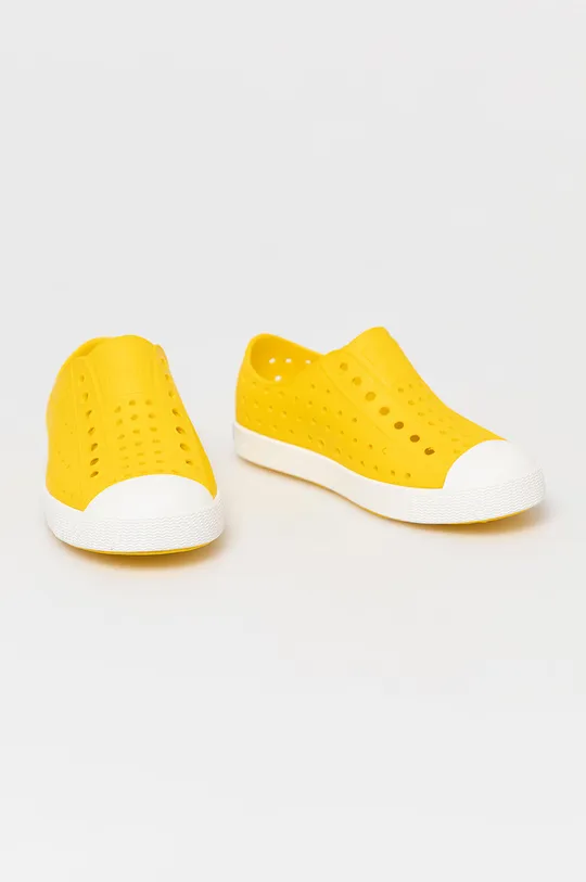 Παιδικά πάνινα παπούτσια Native κίτρινο