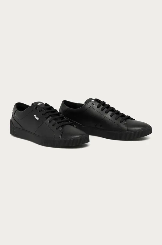 Hugo - Kožená obuv čierna