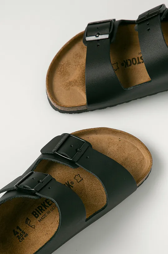 Birkenstock usnjeni sandali Milano  Steblo: Naravno usnje Notranjost: Naravno usnje Podplat: Sintetični material