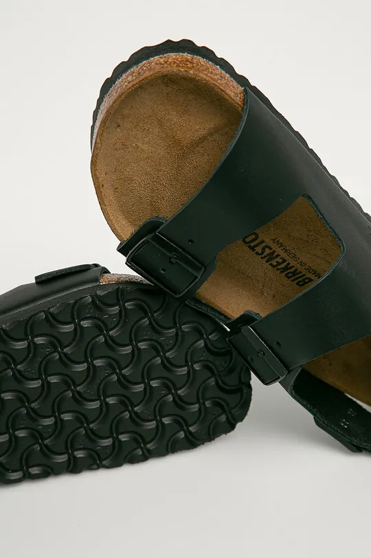 črna Birkenstock usnjeni sandali Milano