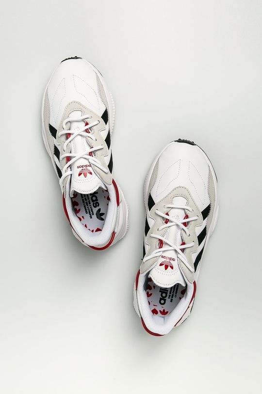 bílá adidas Originals - Kožené boty Ozweego FZ1825