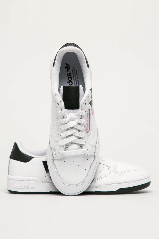 biały adidas Originals - Buty skórzane Continental 80 FY5830