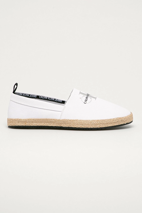 biały Calvin Klein Jeans Espadryle YM0YM00010YAF Męski