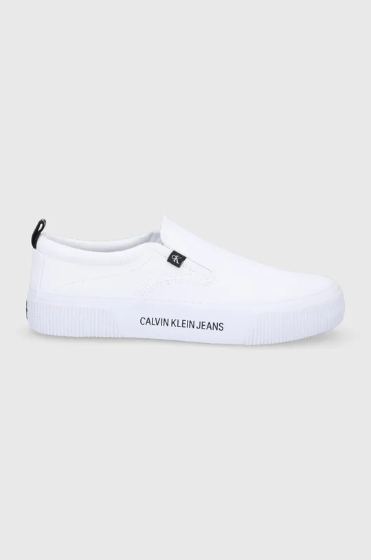 biały Calvin Klein Jeans Tenisówki YM0YM00024YAF Męski