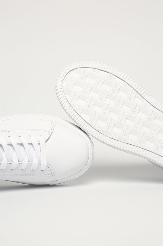 бял Calvin Klein Jeans - Кожени обувки
