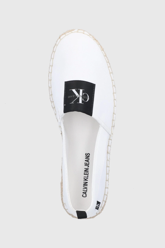 biały Calvin Klein Jeans Espadryle YM0YM00070YAF