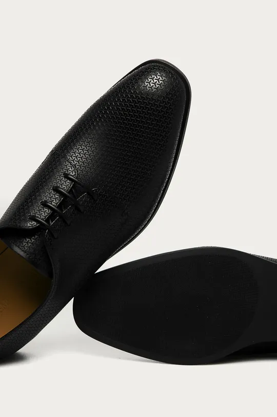 fekete Emporio Armani - Bőr félcipő