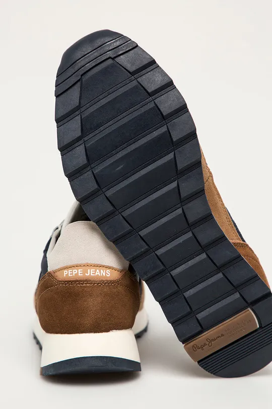 Pepe Jeans - Buty Slab Summer Cholewka: Materiał tekstylny, Skóra naturalna, Wnętrze: Materiał syntetyczny, Materiał tekstylny, Podeszwa: Materiał syntetyczny