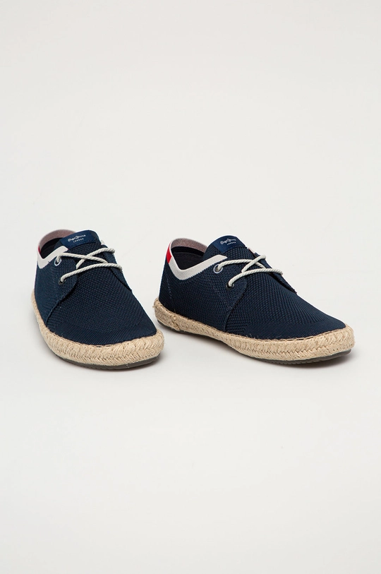 Pepe Jeans - Espadryle Tourist Sailor Knit granatowy