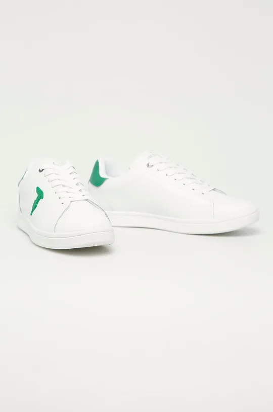 Trussardi Jeans - Шкіряні черевики білий