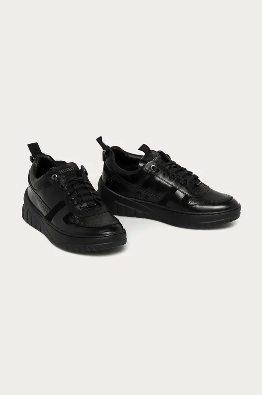 Hugo - Kožená obuv čierna