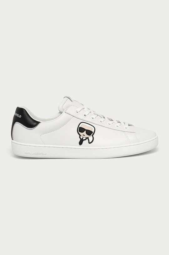 biały Karl Lagerfeld - Buty skórzane KL51509.011 Męski