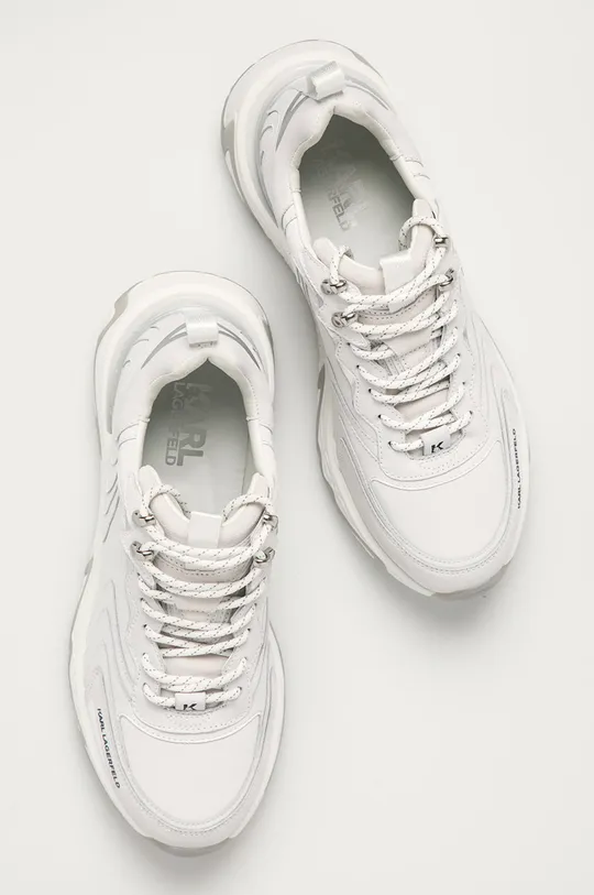 biały Karl Lagerfeld - Buty skórzane KL52420.011