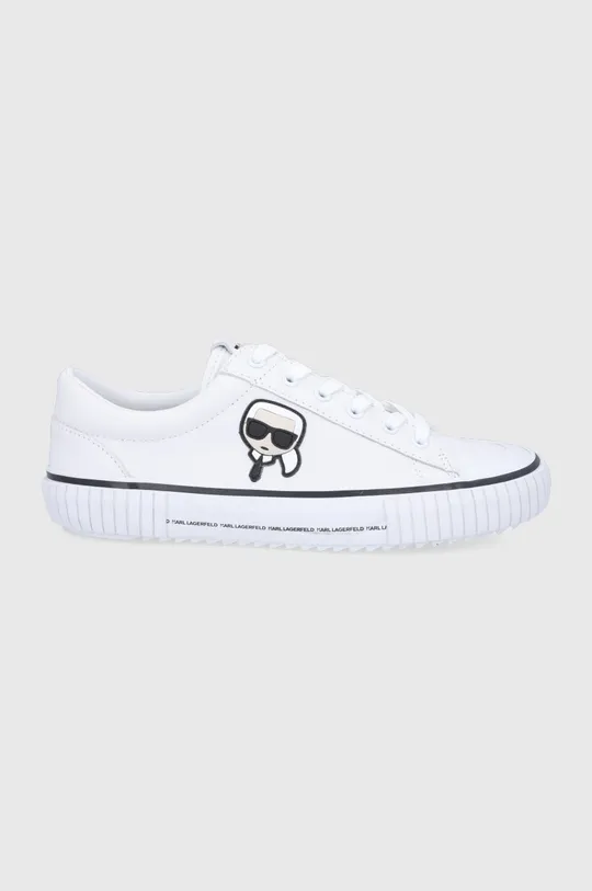 λευκό Δερμάτινα ελαφριά παπούτσια Karl Lagerfeld Ανδρικά