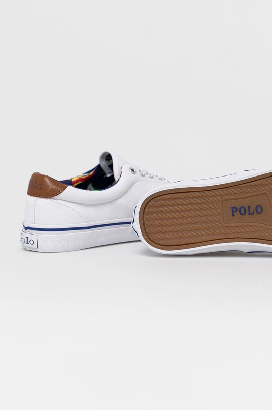 Polo Ralph Lauren Tenisówki 816829749003 Cholewka: Materiał tekstylny, Skóra naturalna, Podeszwa: Materiał syntetyczny, Wkładka: Materiał tekstylny