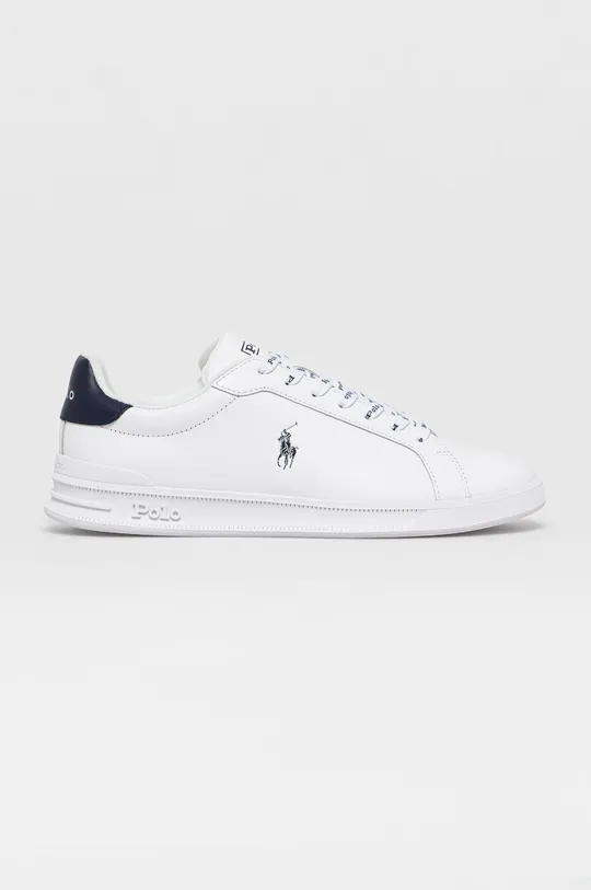 bela Usnjeni čevlji Polo Ralph Lauren Moški