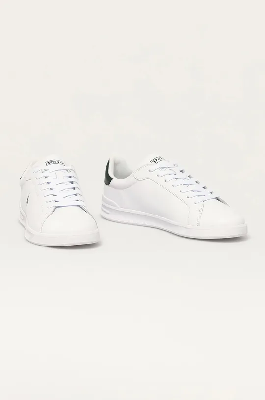 Usnjeni čevlji Polo Ralph Lauren bela