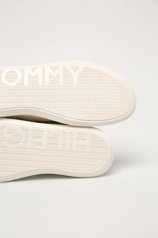 biela Tommy Hilfiger - Kožená obuv