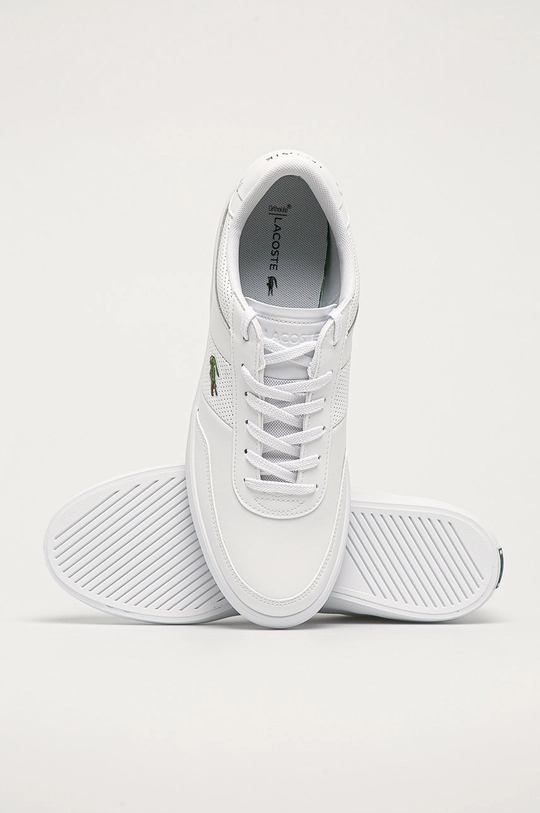 biały Lacoste Buty skórzane 741CMA0036.21G