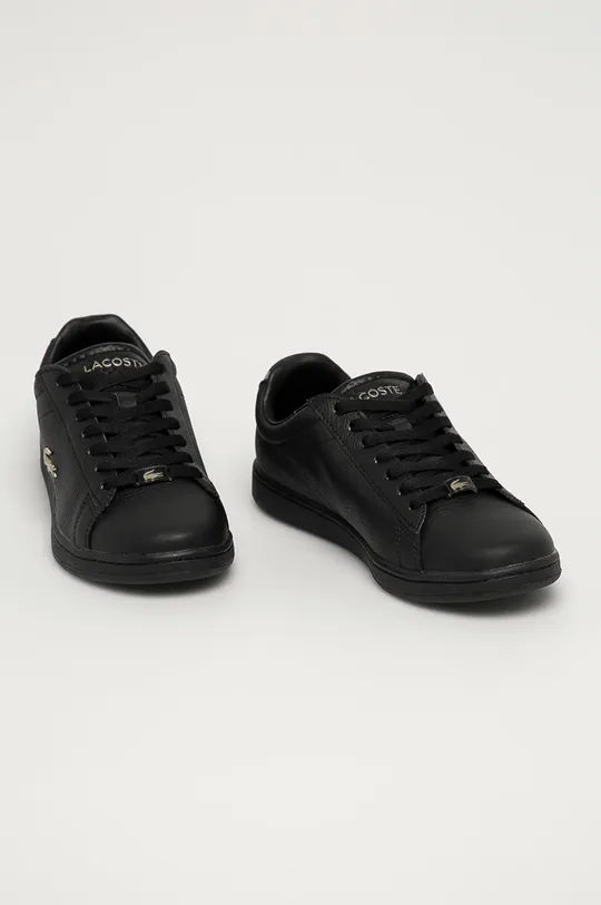 Lacoste - Δερμάτινα παπούτσια Carnaby Evo μαύρο