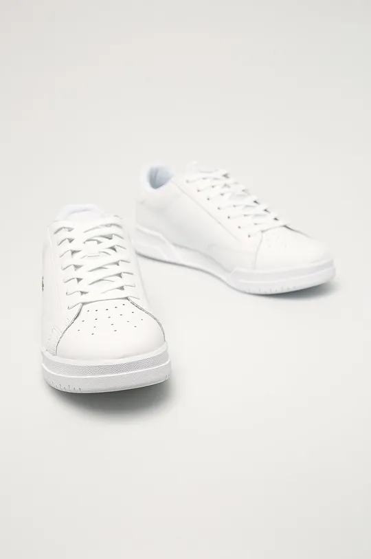 Шкіряні черевики Lacoste білий