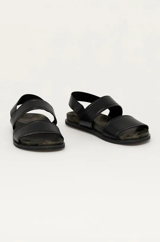 Kožené sandále Aldo čierna