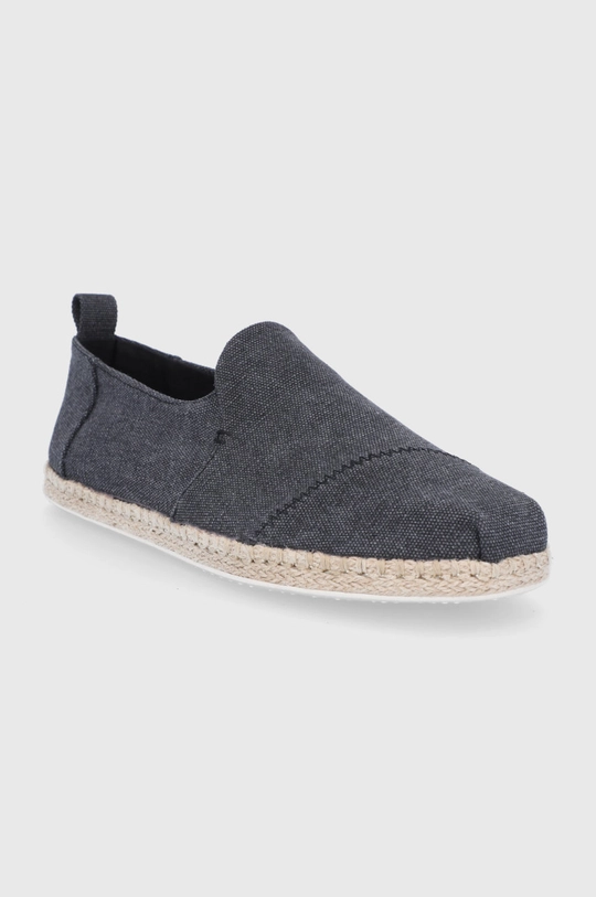 Espadrilky Toms Deconstructed Alpargata Rope sivá