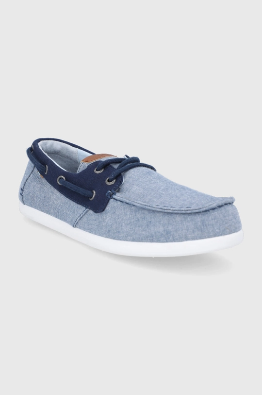 Mokasíny Toms Chambray Claremont tmavomodrá