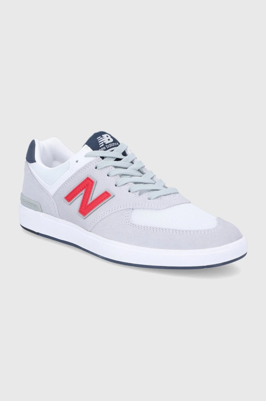 Topánky New Balance AM574AGS sivá