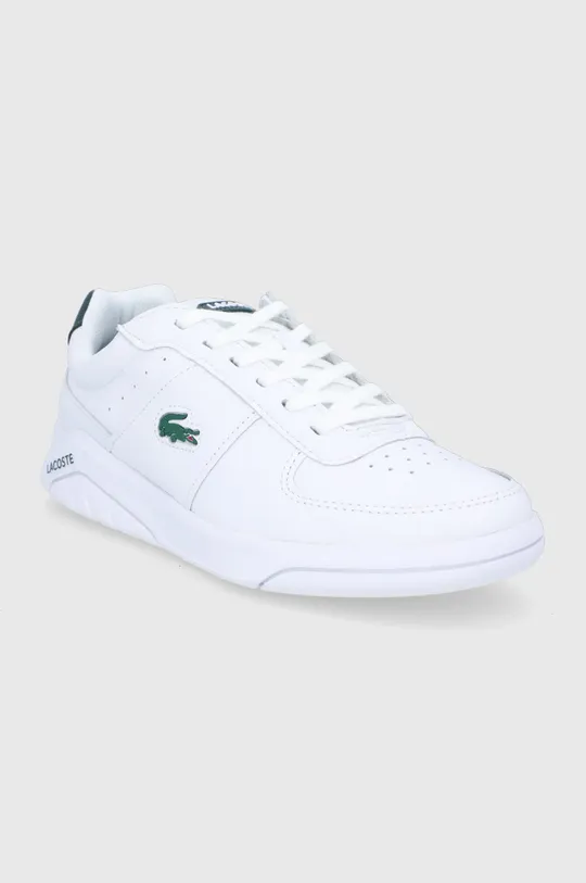 Kožne cipele Lacoste bijela
