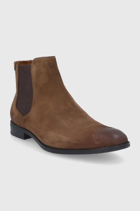 Aldo magasszárú cipő velúrból Kindarumflex barna