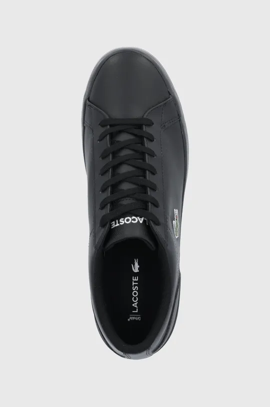 čierna Kožená obuv Lacoste Lerond