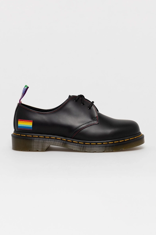 fekete Dr. Martens bőr félcipő Uniszex