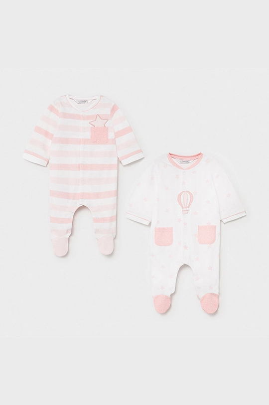 różowy Mayoral Newborn - Śpioszki niemowlęce (2-PACK) Chłopięcy