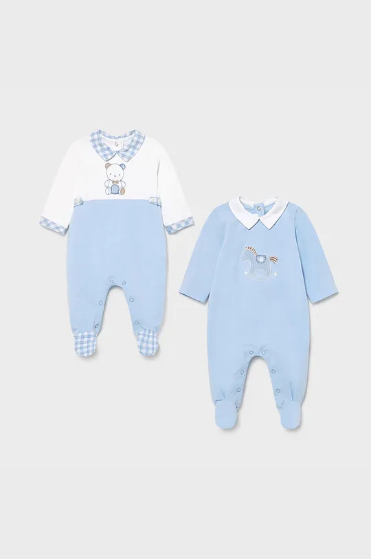 μπλε Mayoral Newborn - Ολόσωμη φόρμα μωρού (2-pack) Για αγόρια