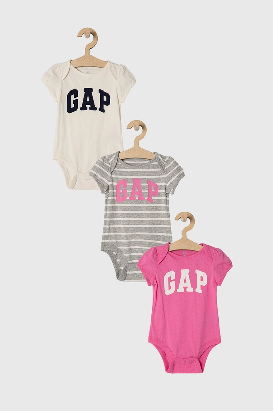 fioletowy GAP Body niemowlęce (3-pack) Dziewczęcy