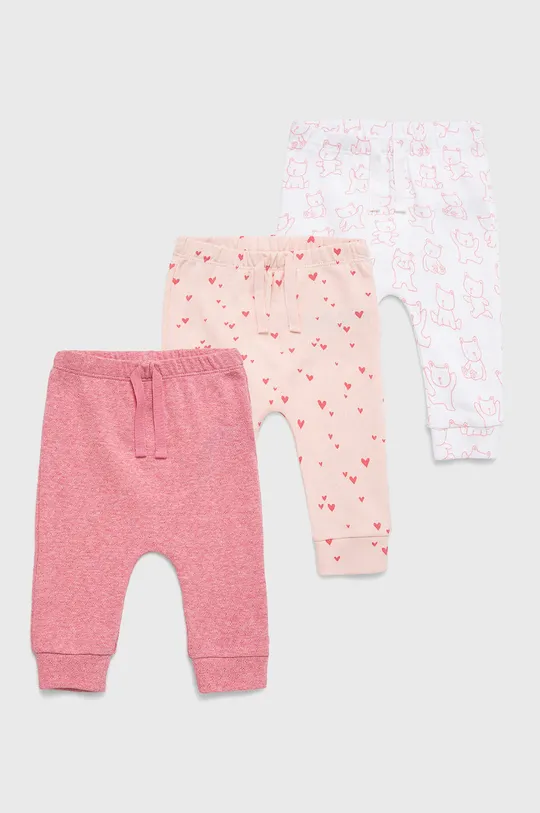 różowy GAP Spodnie niemowlęce (3-pack) Dziewczęcy