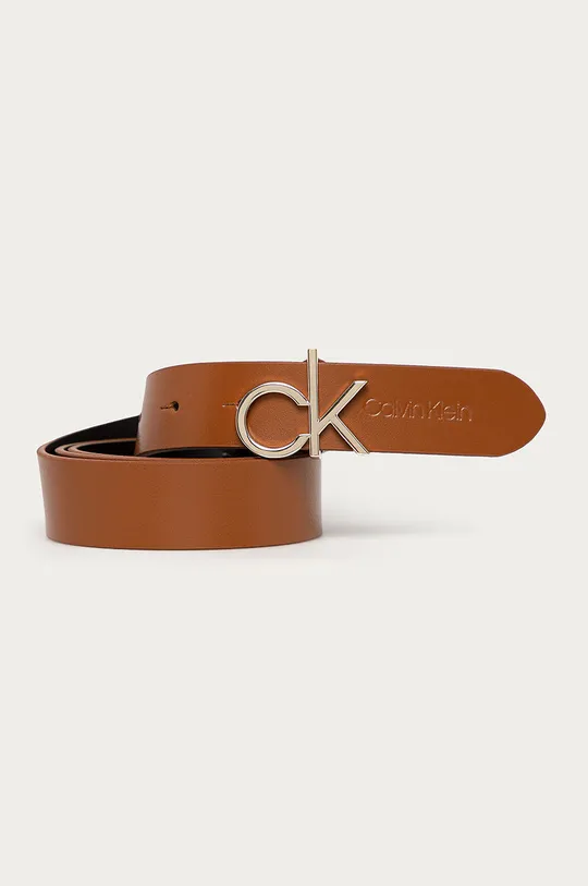 коричневый Calvin Klein - Кожаный ремень Женский