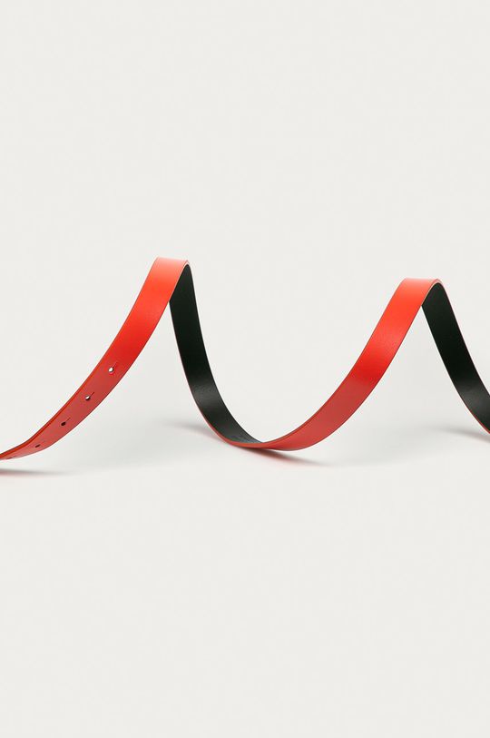 Calvin Klein - Kožený pásek červená