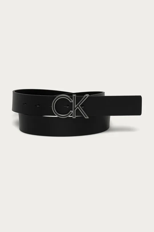 czarny Calvin Klein - Pasek skórzany Męski