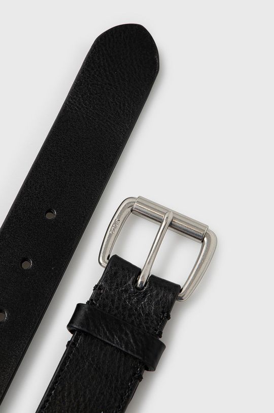 Kožený pásek Polo Ralph Lauren černá