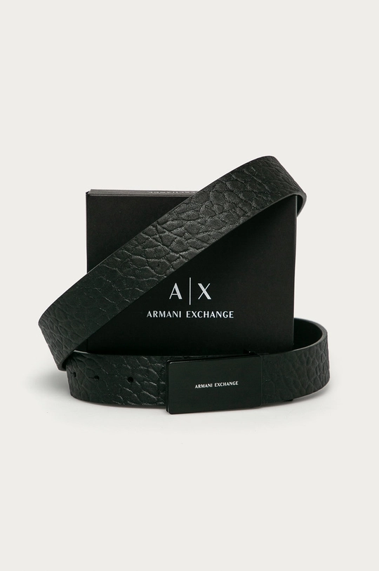 Armani Exchange - Bőr öv  100% természetes bőr