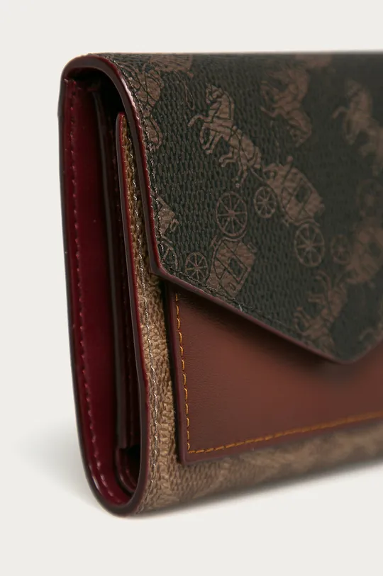 hnedá Coach - Kožená peňaženka