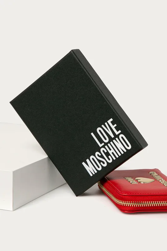 czerwony Love Moschino - Portfel