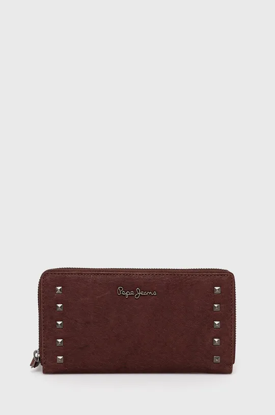 burgundské Kožená peňaženka Pepe Jeans Dámsky