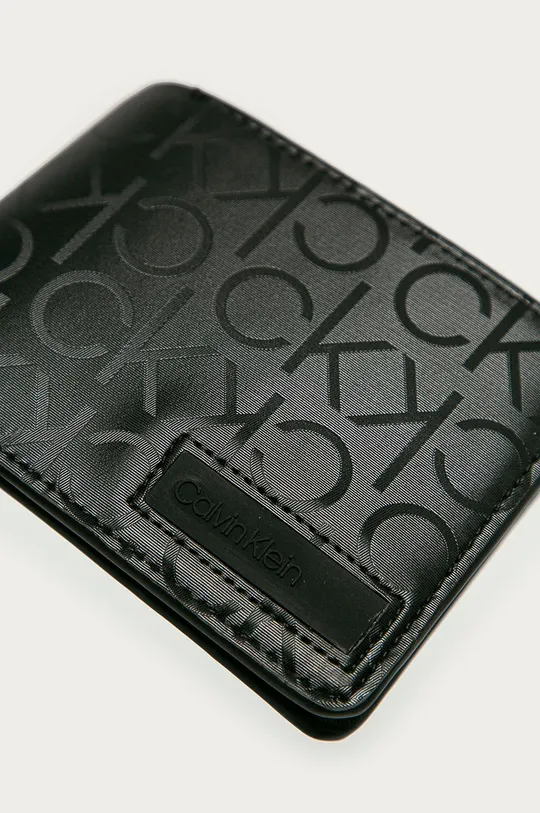 Calvin Klein - Шкіряний гаманець чорний