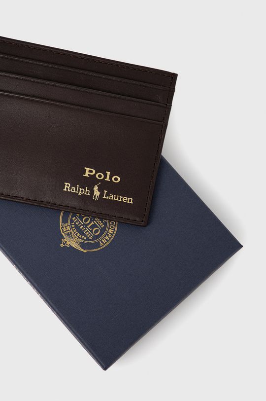Kožené puzdro na karty Polo Ralph Lauren  100% Prírodná koža