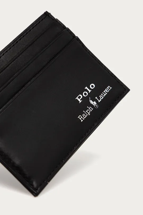 Kožni novčanik Polo Ralph Lauren crna