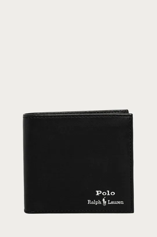 czarny Polo Ralph Lauren - Portfel skórzany 405803866002 Męski